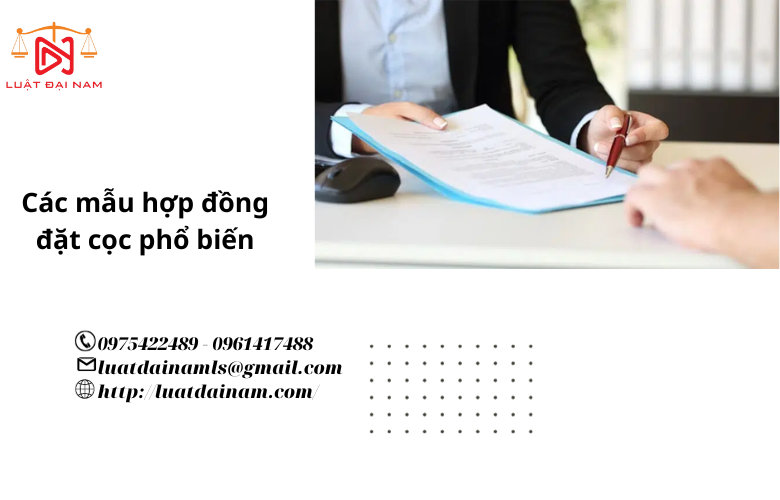 Các mẫu hợp đồng đặt cọc phổ biến