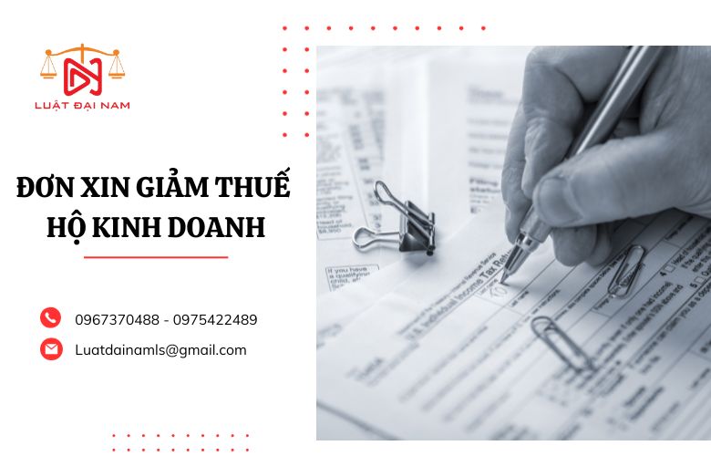 Đơn xin giảm thuế hộ kinh doanh