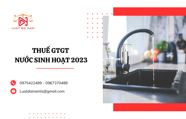 thuế gtgt nước sinh hoạt 2023