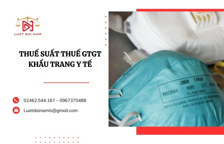 Thuế suất thuế GTGT khẩu trang y tế