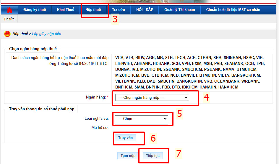 Nộp thuế GTGT qua mạng - 3