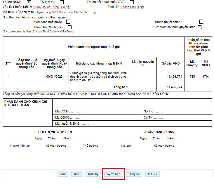 Nộp thuế GTGT qua mạng - 5