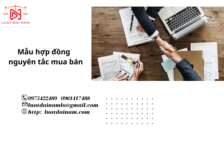 Mẫu hợp đồng nguyên tắc mua bán