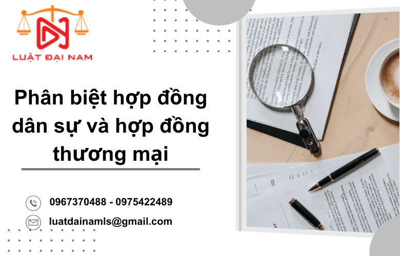 Phân biệt hợp đồng dân sự và hợp đồng thương mại