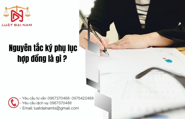 Nguyên tắc ký phụ lục hợp đồng là gì ?