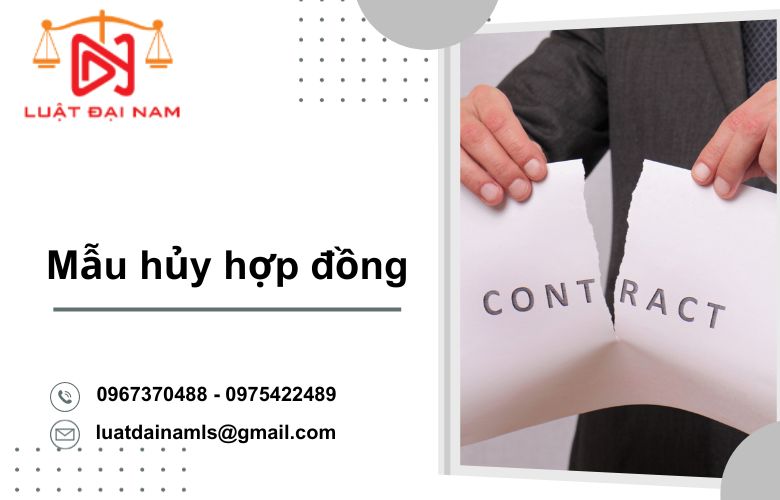 Mẫu hủy hợp đồng