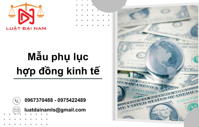 Mẫu phụ lục hợp đồng kinh tế