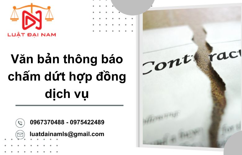 Văn bản thông báo chấm dứt hợp đồng dịch vụ