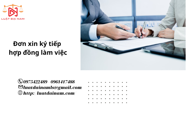 Đơn xin ký tiếp hợp đồng làm việc