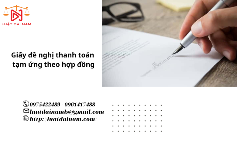 Giấy đề nghị thanh toán tạm ứng theo hợp đồng