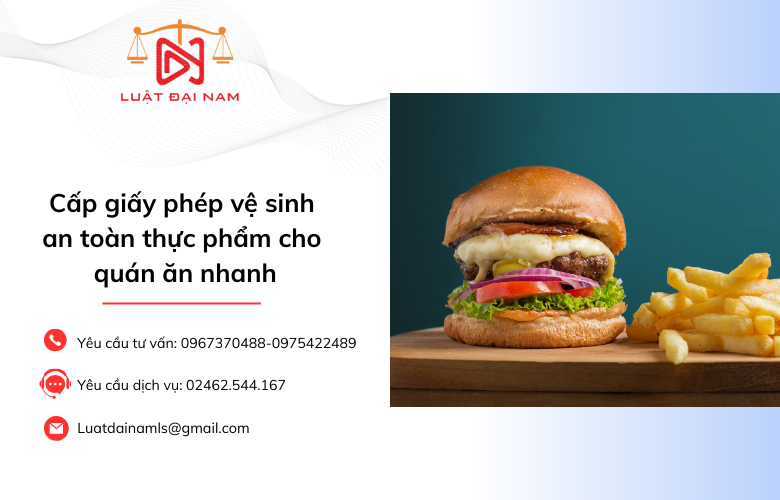 Cấp giấy phép vệ sinh an toàn thực phẩm cho quán ăn nhanh