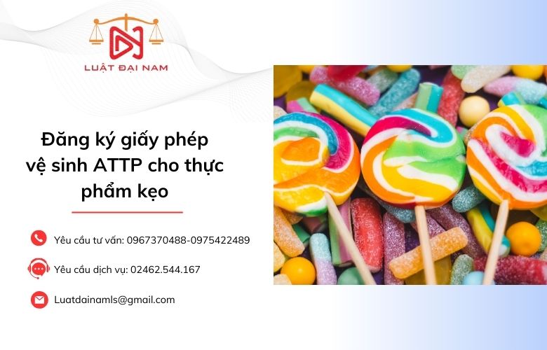 Đăng ký giấy phép vệ sinh ATTP cho thực phẩm kẹo