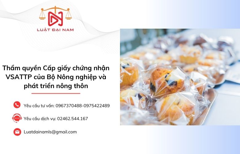 Thẩm quyền Cấp giấy chứng nhận VSATTP của Bộ Nông nghiệp và phát triển nông thôn