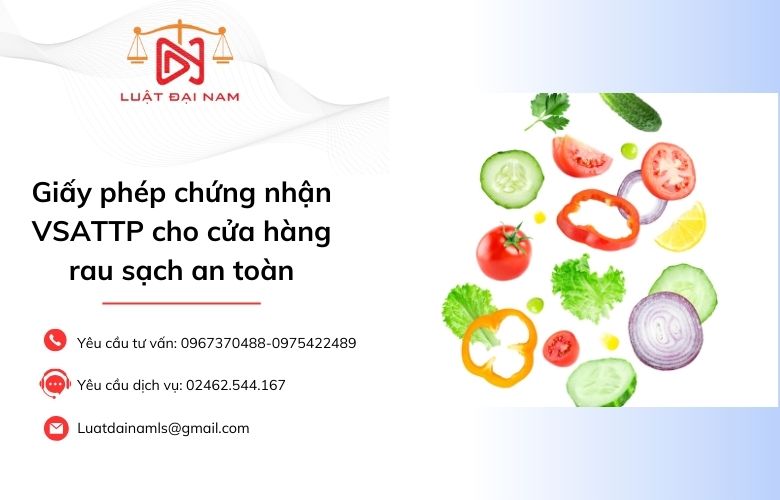 Giấy phép chứng nhận VSATTP cho cửa hàng rau sạch an toàn