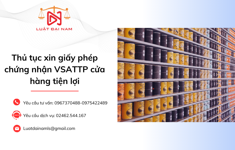 Thủ tục xin giấy phép chứng nhận VSATTP cửa hàng tiện lợi