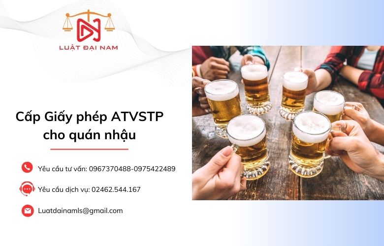 Cấp Giấy phép ATVSTP cho quán nhậu