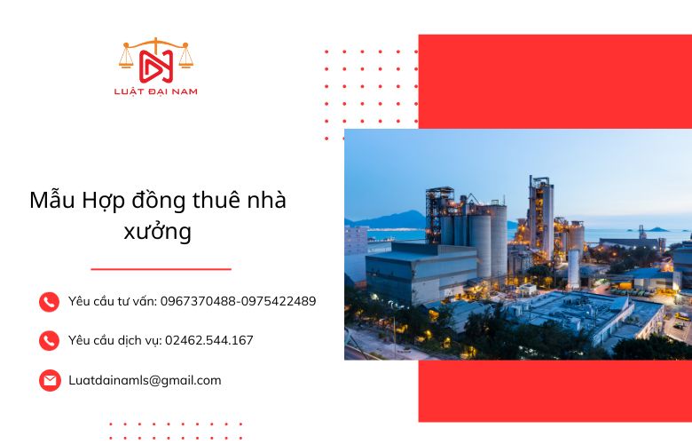 Mẫu Hợp đồng thuê nhà xưởng