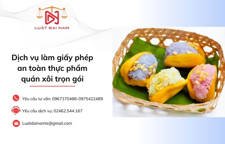 Dịch vụ làm giấy phép an toàn thực phẩm quán xôi trọn gói