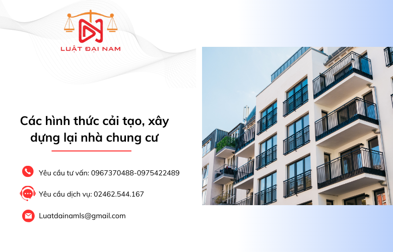 Các hình thức cải tạo, xây dựng lại nhà chung cư