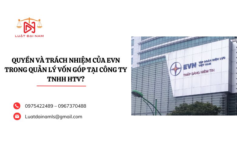 Quyền và trách nhiệm của EVN trong quản lý vốn góp tại công ty TNHH HTV?