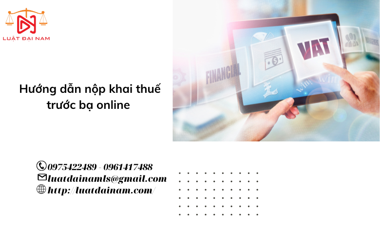 Hướng dẫn nộp khai thuế trước bạ online 