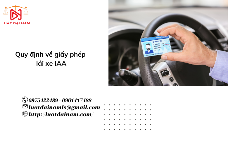 Quy định về giấy phép lái xe IAA