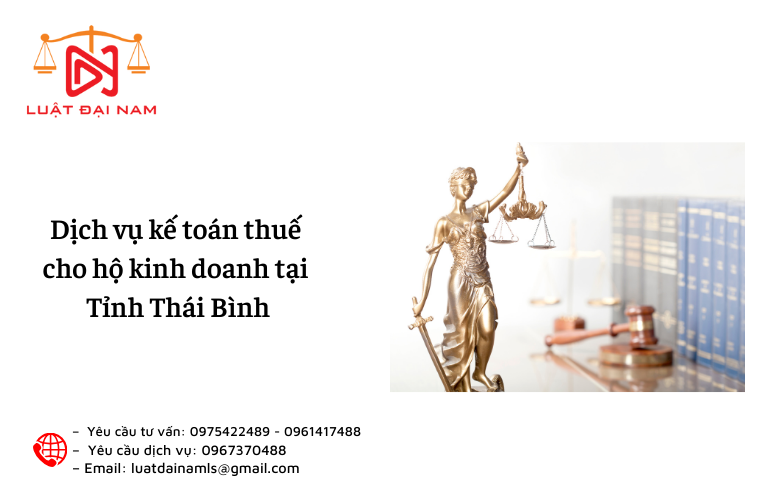 Dịch vụ kế toán thuế cho hộ kinh doanh tại Tỉnh Thái Bình