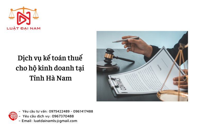 Dịch vụ kế toán thuế cho hộ kinh doanh tại Tỉnh Hà Nam