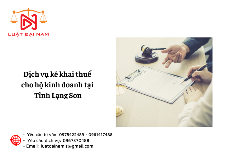 Dịch vụ kê khai thuế cho hộ kinh doanh tại Tỉnh Lạng Sơn