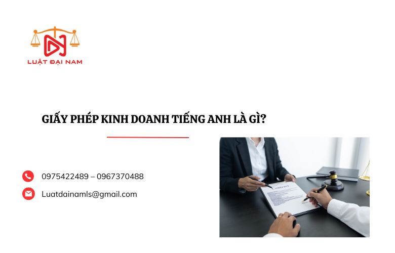 Giấy phép kinh doanh tiếng anh là gì? 